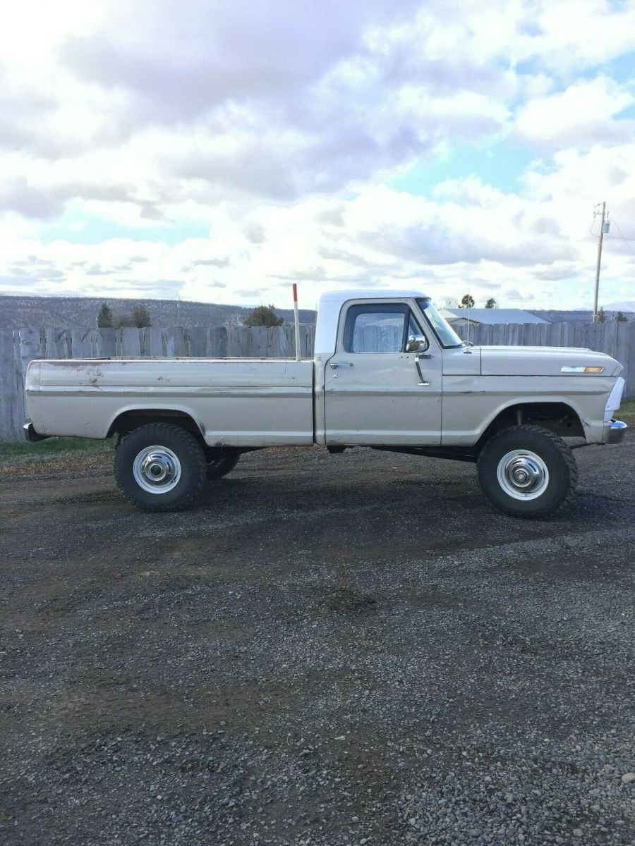 1969 ford f-250 standard cab pickup 4wd 360 v8 manual trans