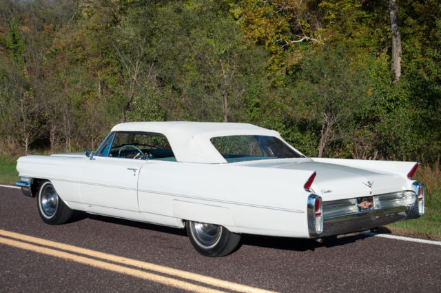 1963 cadillac coupe de ville convertible, white, power, look!