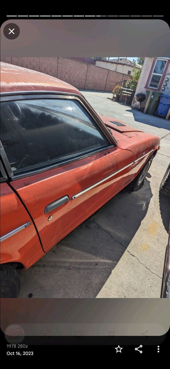 1978 datsun 280z red