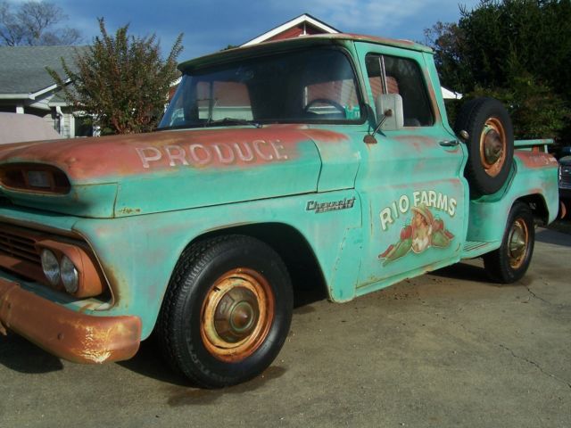 1960 chevrolet c10 factory swb shop truck rat rod apache hot lips
