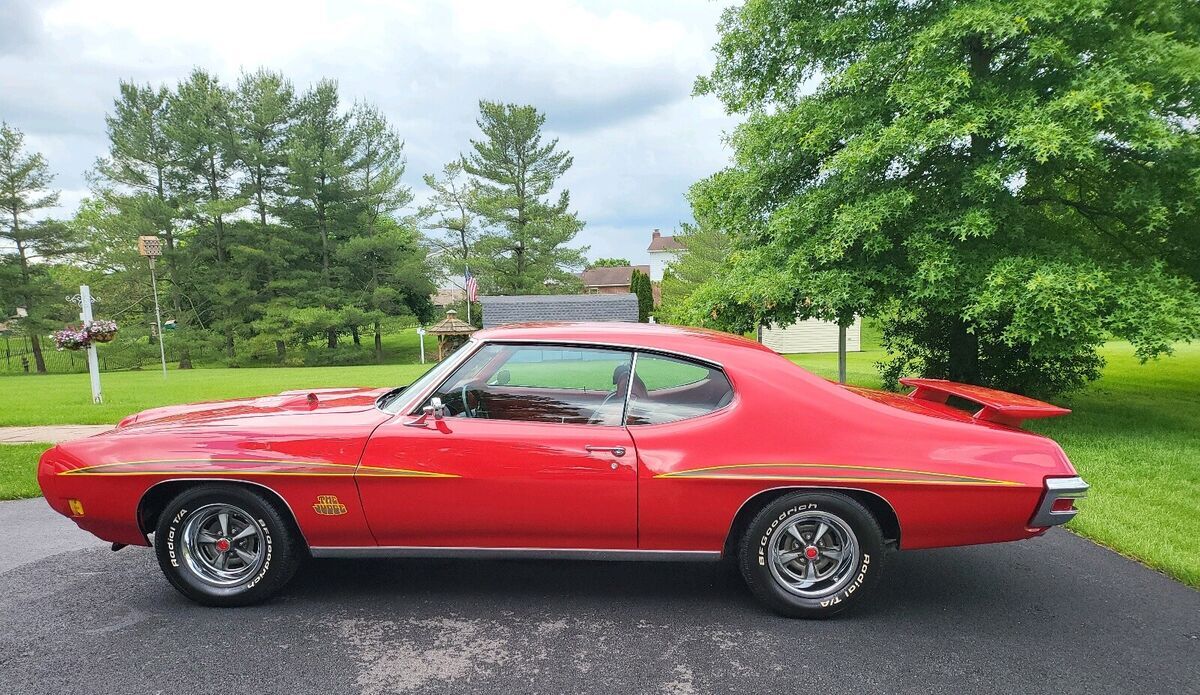 1970 pontiac gto ram air coupe, v8, red 2dr, 6.6 liter, tribute