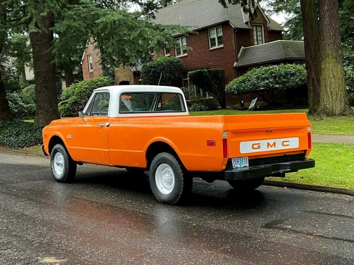 1972 gmc sierra grande 2500 4x4 reg cab long bed 4spd 5.7l 350 v8 only 71k miles