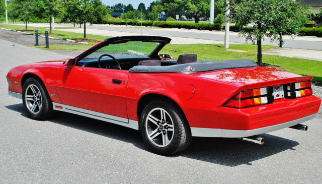 spectacular just 7016 miles 1984 chevrolet camaro z28 convertable very rare mint