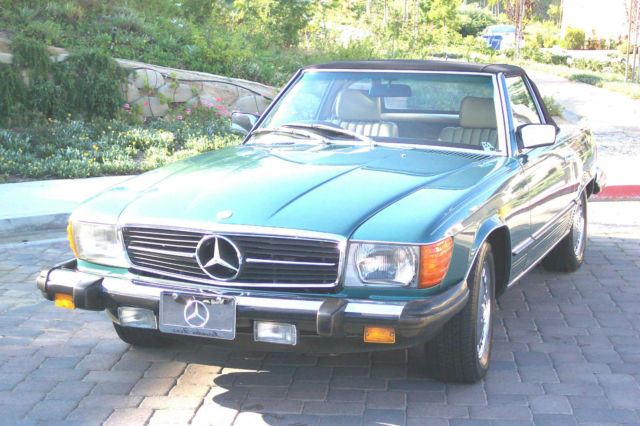 mint condition "83 sl mercedes-benz convertible roadster