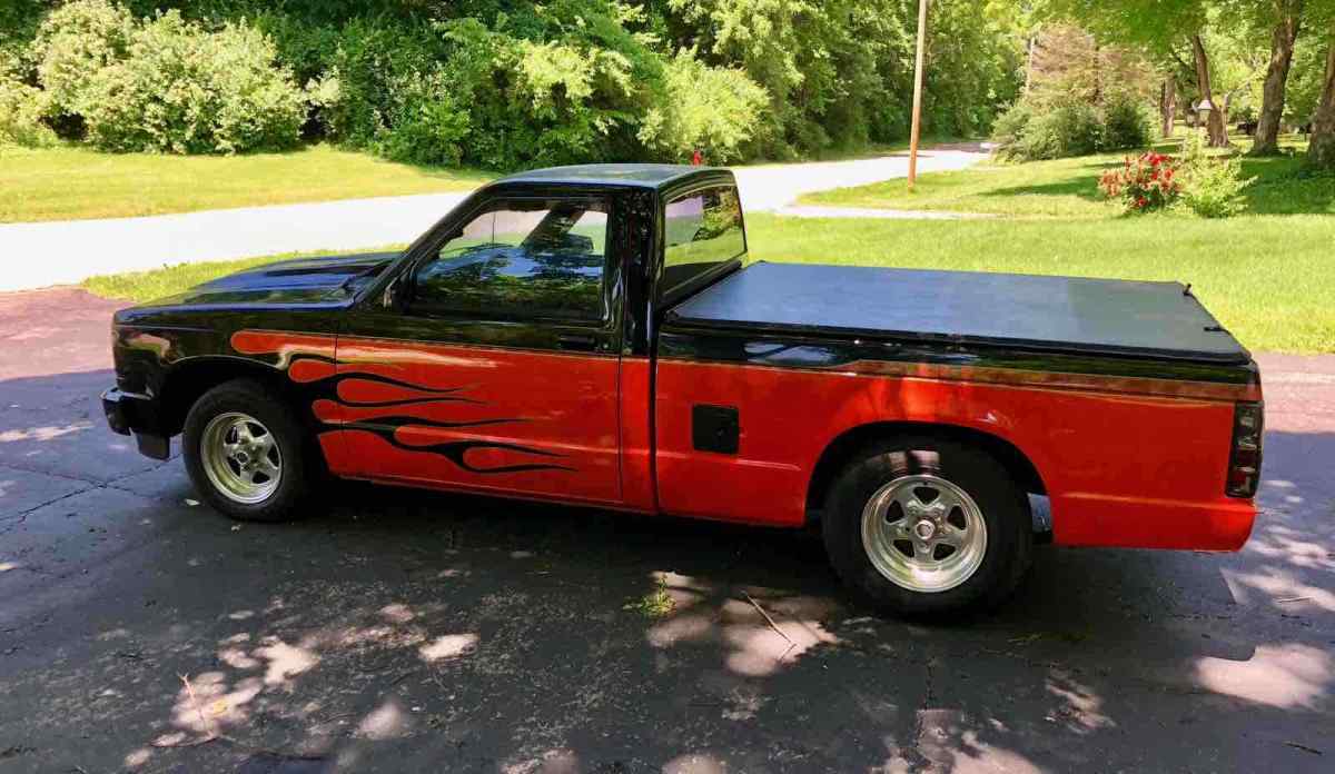1989 chevrolet s10 pickup red s10