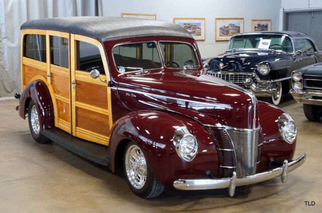 1940 ford deluxe, burgundy/maroon with 9700 miles available now!