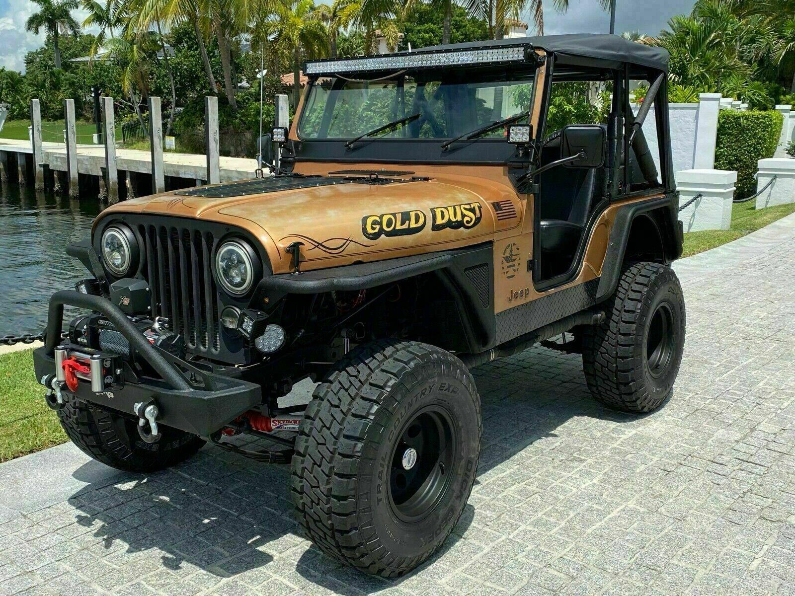 1978 jeep cj5 orange 4wd automatic gold dust