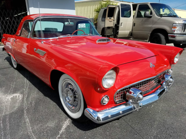1955 ford thunderbird hardtop convertible v8 - very nice