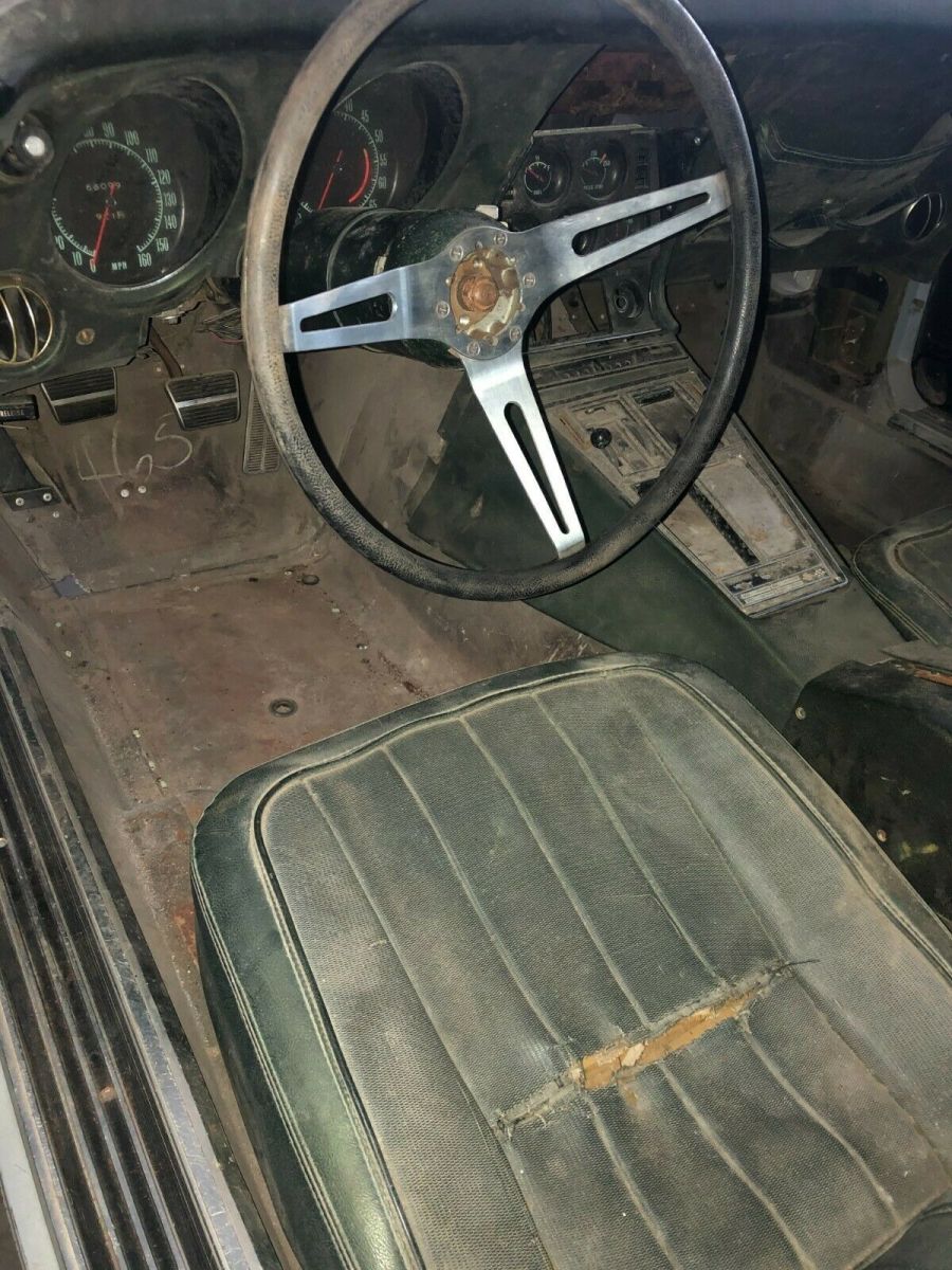 69 corvette stingray 350/4 speed project barn find