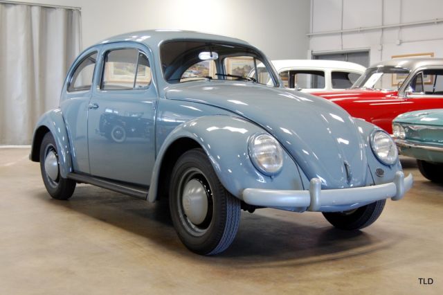 1958 volkswagen beetle, juniper grey with 0 available now!