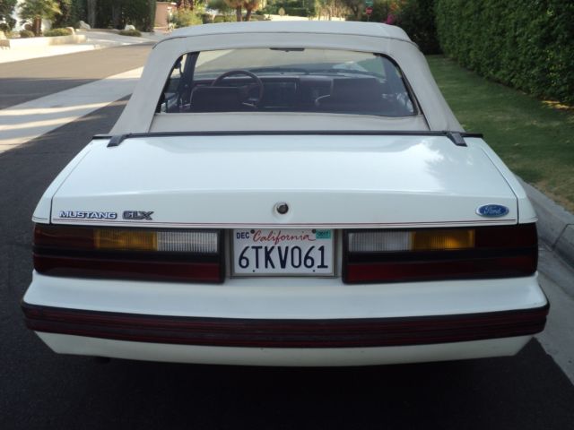 1983 mustang glx convertible ( true survivor ) one owner low miles original car