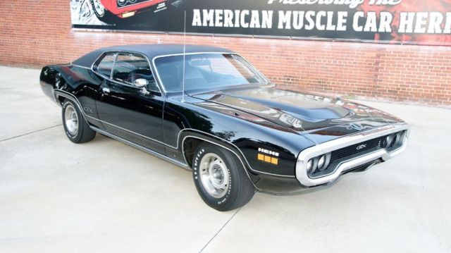 formal black 71 gtx hemi 4 speed rotisserie restoration to concours 1 of 1