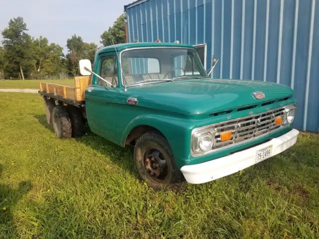 1964 f350 dually with hydraulic hoist flat bed