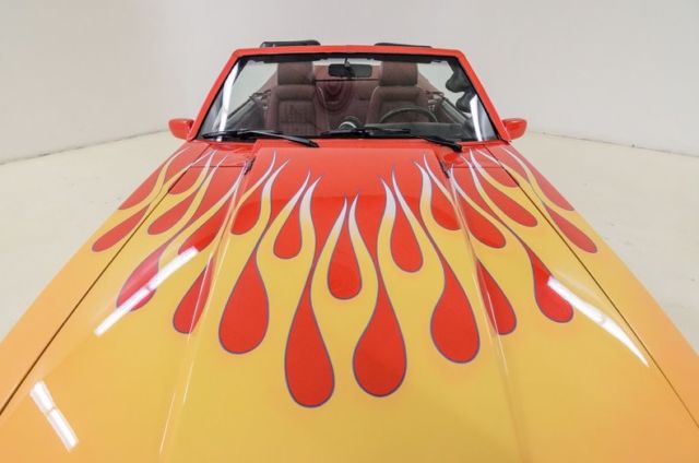 1989 ford mustang lx 91683 miles red with flames convertible 347ci stroker w/ v