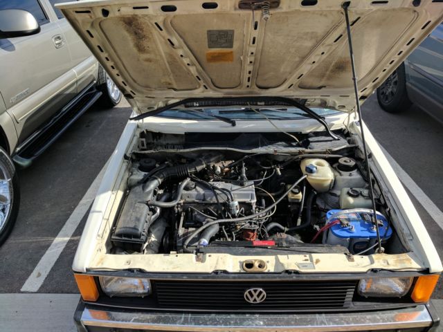 1983 volkswagen rabbit 1.7l, white, original, base model