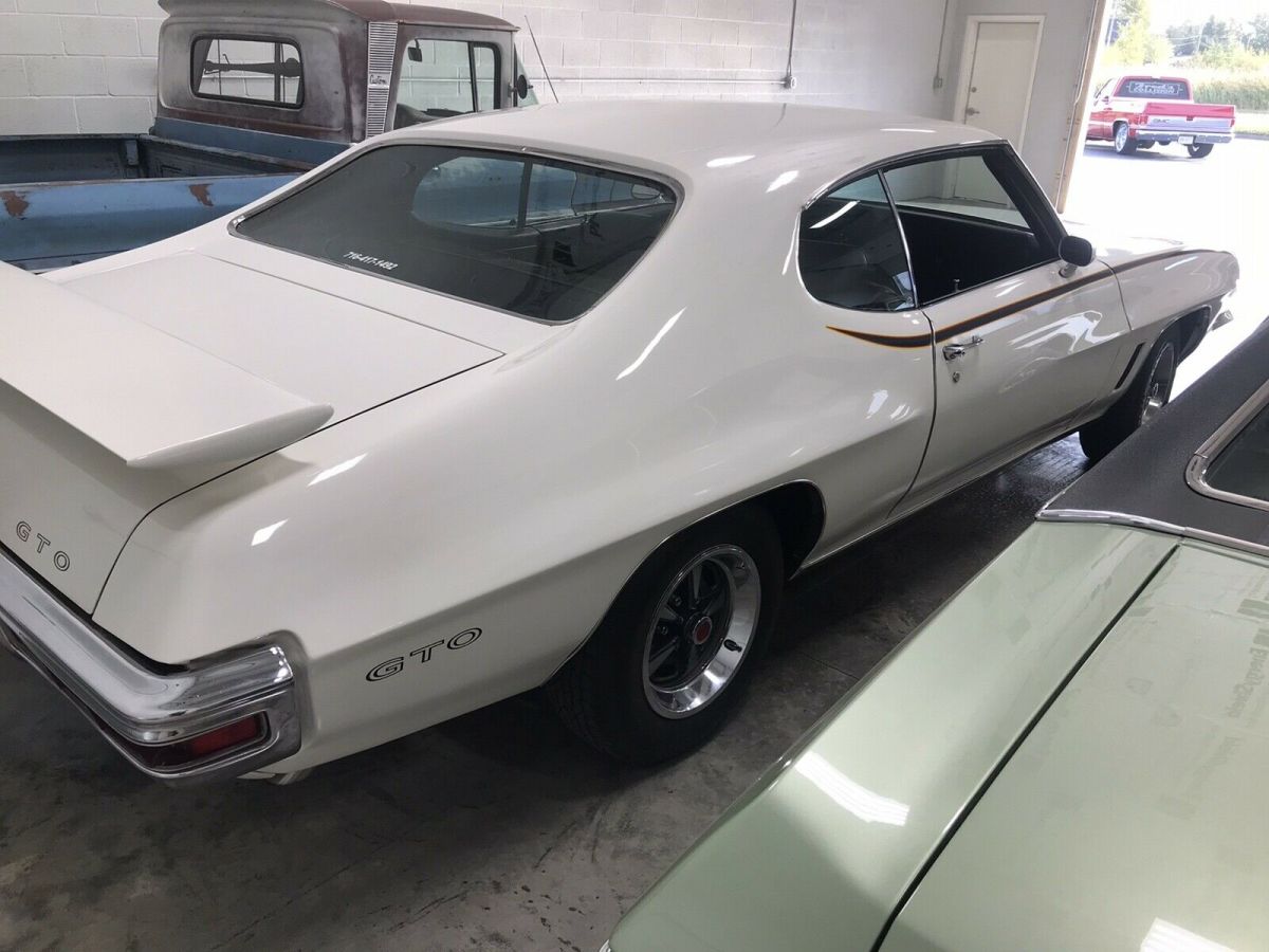 1972 pontiac gto 455 white rwd automatic gto