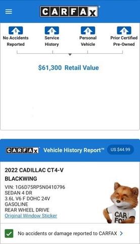 2022 cadillac ct4-v blackwing