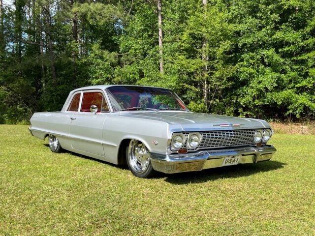 1963 chevrolet bel air coupe grey rwd automatic