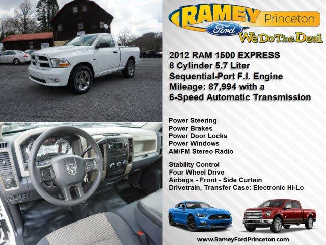 used 2012 ram 1500 express princeton, wv 24740 for sale in elgood, west virginia