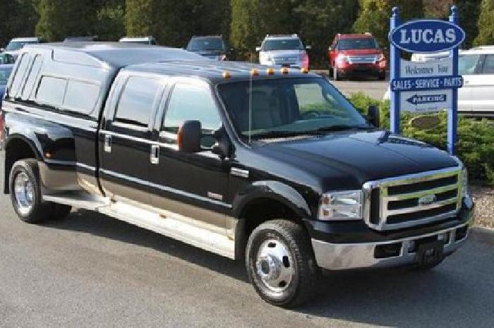 2005 ford f350 4x4 drw crew cab lariat diesel 5-spd auto in southold, ny