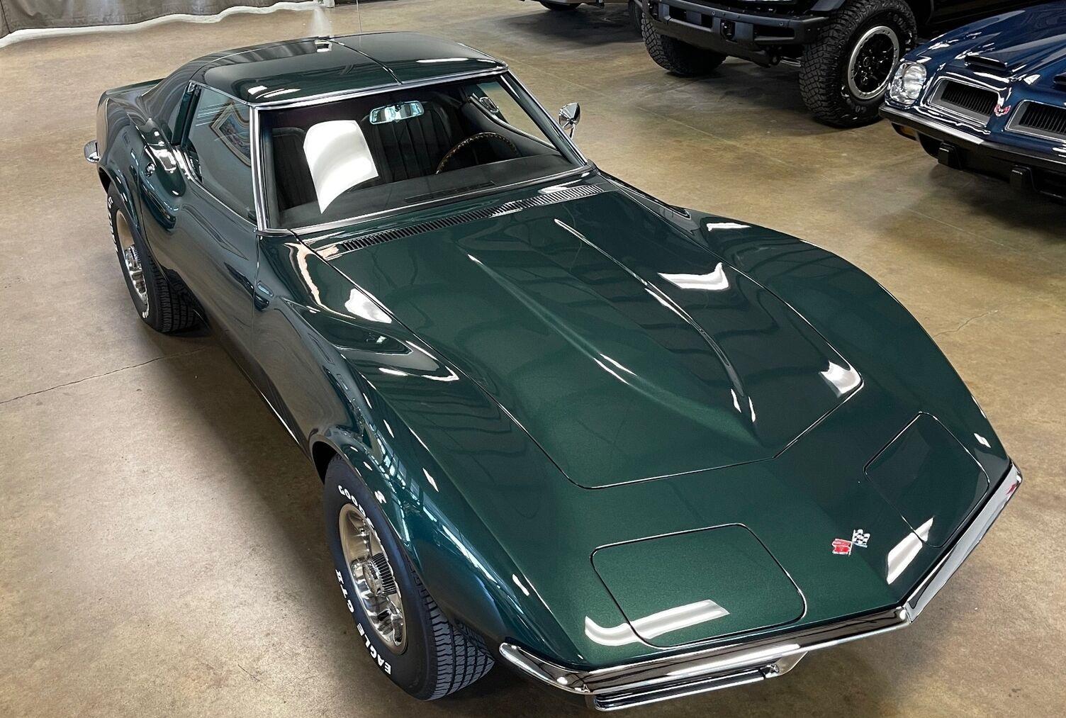 1968 chevrolet corvette l79 green metallic with 4647 miles