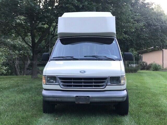 1993 white ford e350 custom super handicapped van 38,395 miles extended high top