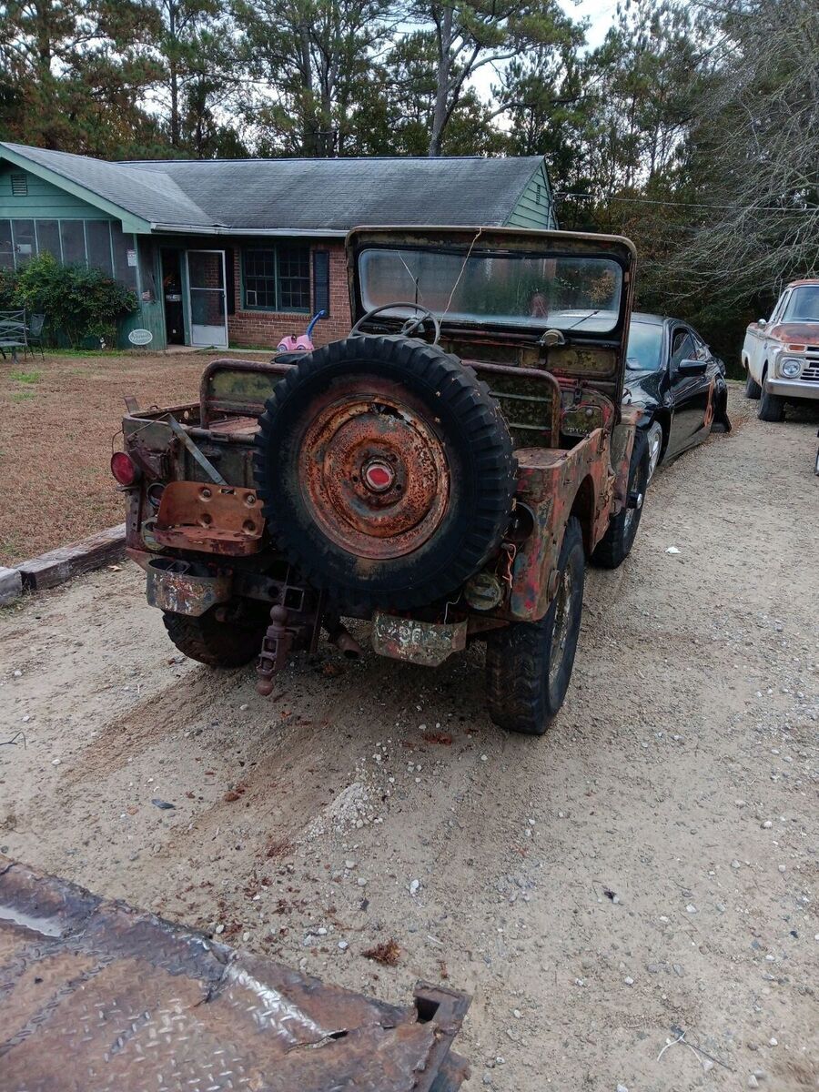 1951 willys-overland jeep mb green 4wd manual m38