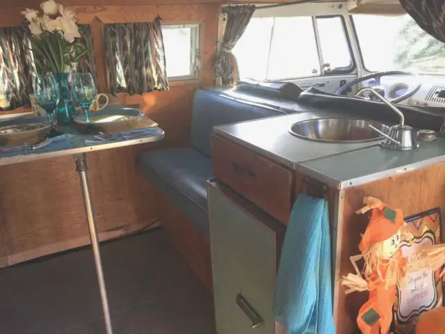 1966 vw westfalia micro camper transporter no rust!! at no reserve. one owner!!