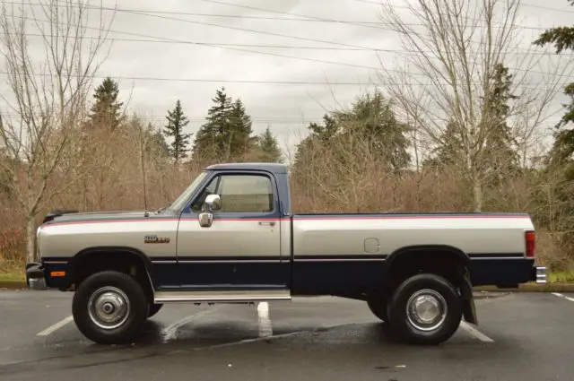 1992 dodge ram w250 4x4 single cab le 5.9l cummins diesel only 41,834 miles!!!