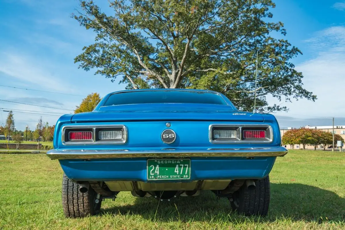 1968 chevrolet camaro ss coupe blue rwd manual