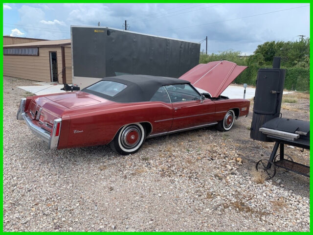 1976 cadillac eldorado 2 door convertible 500ci v8 automatic 11,756 miles