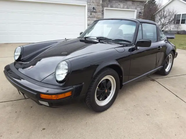 1984 porsche 911 targa only 49k miles most documented we have ever seen blk/blk