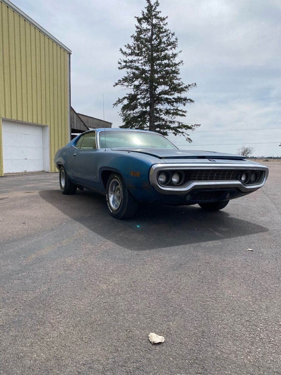 1971 plymouth satellite blue