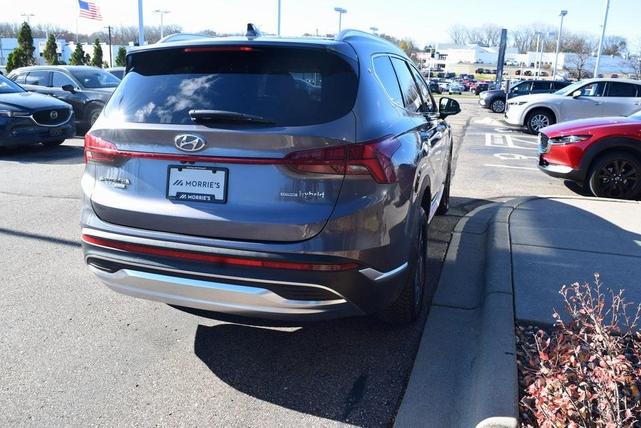 2021 hyundai santa fe hev blue