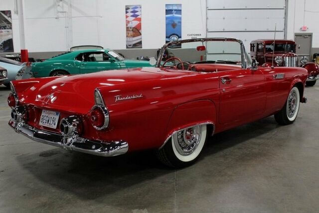 1955 ford thunderbird 4100 miles red coupe 312ci v8 automatic