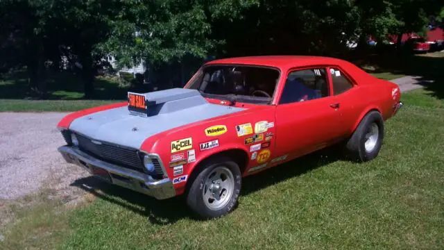 beautiful 1970 chevy nova drag car
