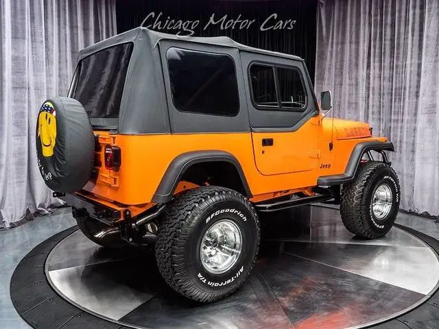 1987 jeep wrangler laredo tangerine orange