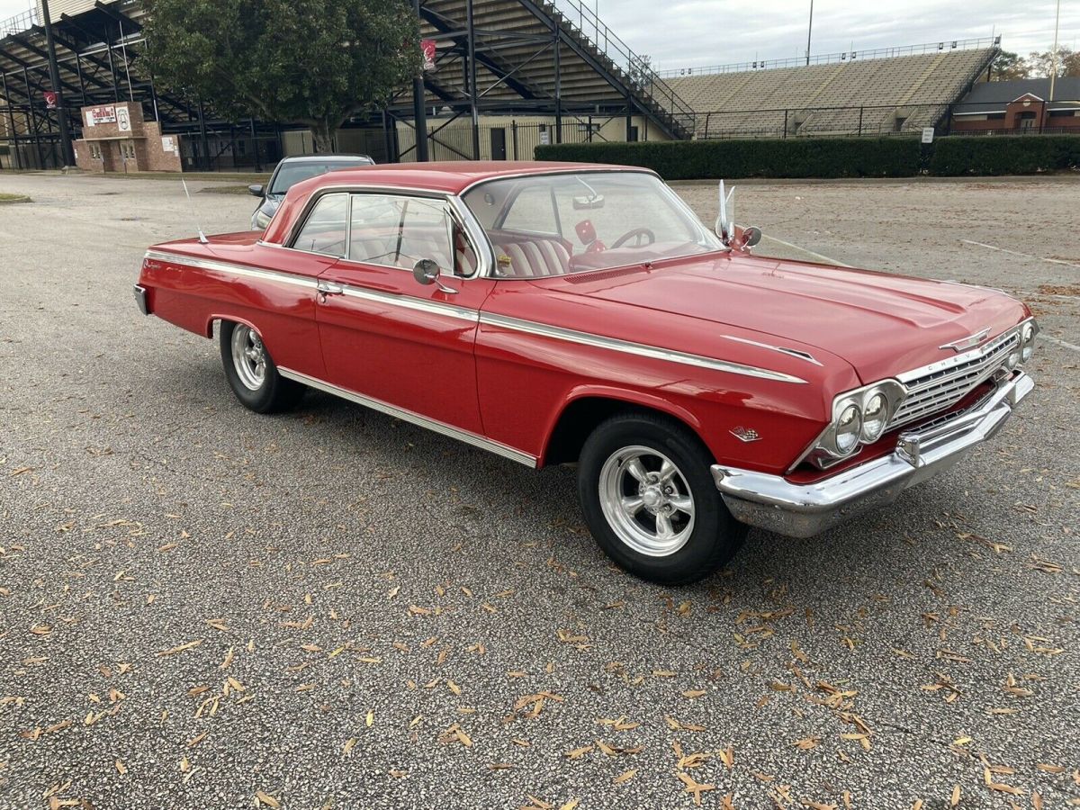1962 chevrolet impala coupe red rwd automatic hardtop