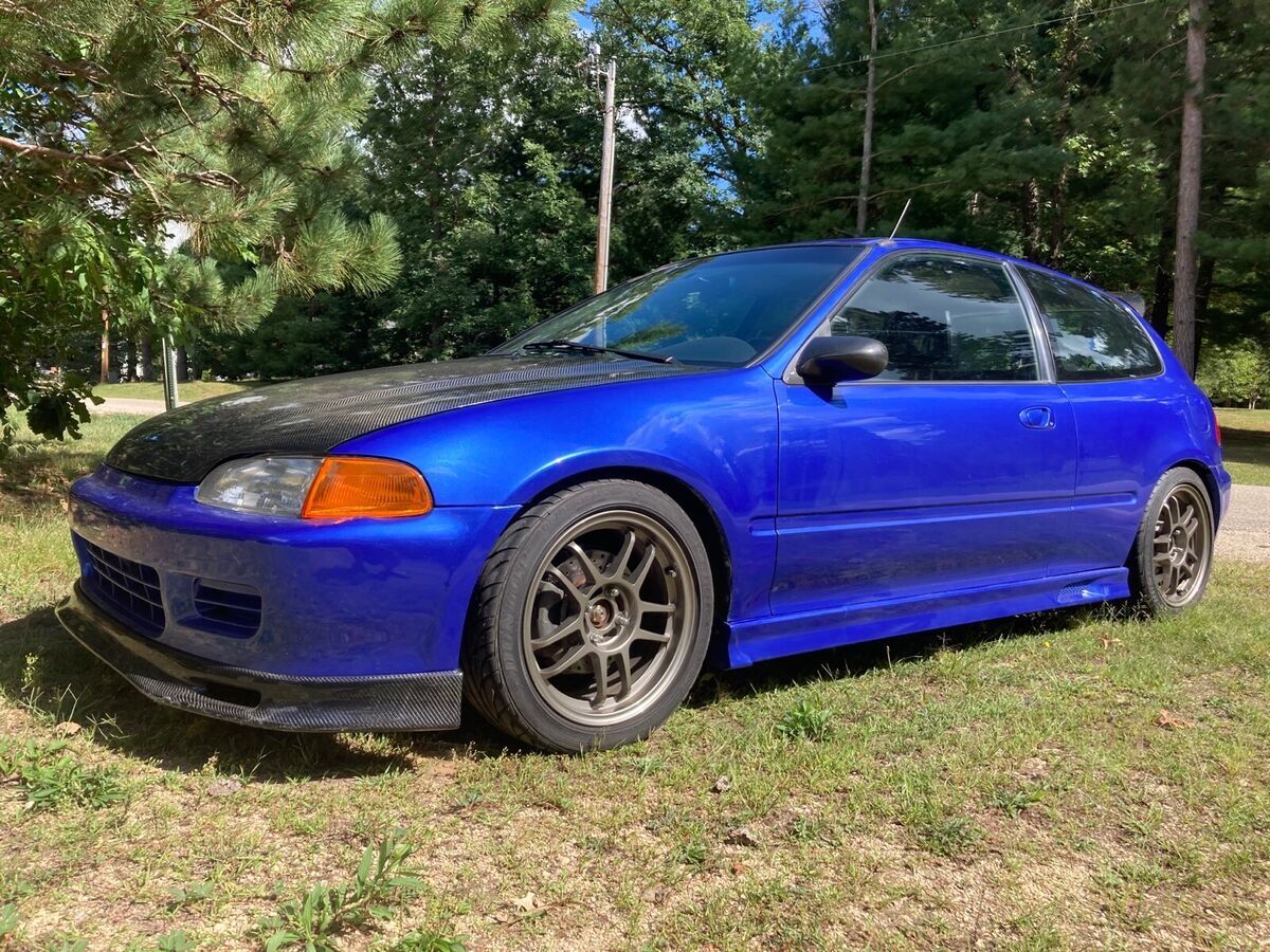 1992 honda civic hatchback blue fwd manual cx