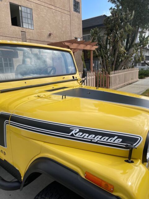 1975 jeep cj-5 suv yellow renegade