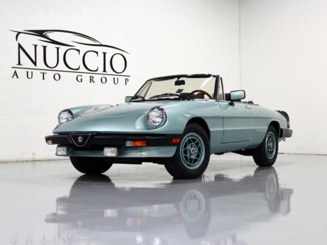 spider veloce - azzuro celeste/ blue - only 83k miles! removable hard top!