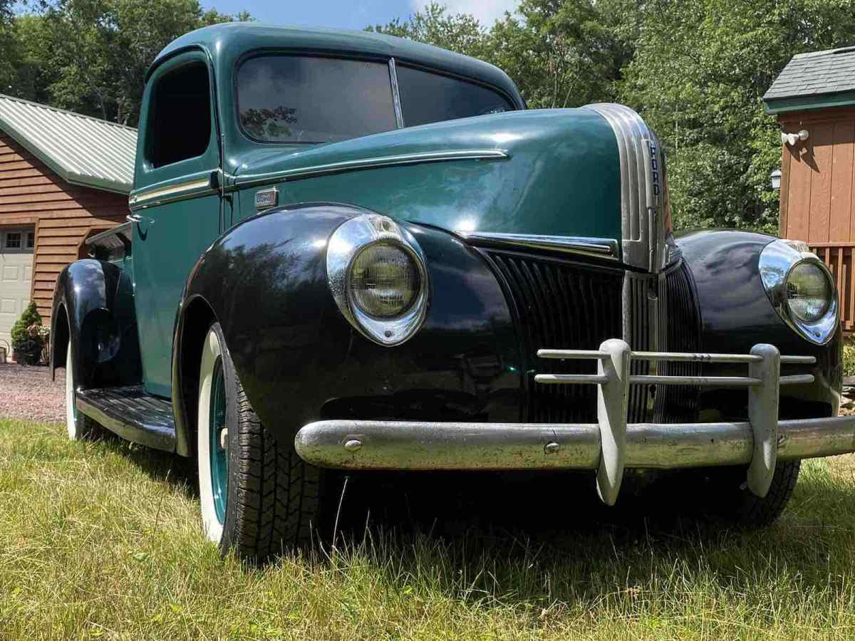 1941 ford f1 pickup green rwd manual