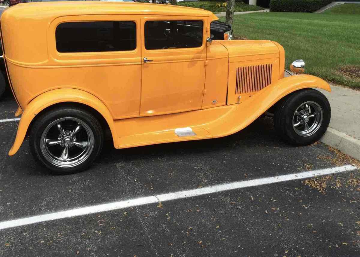 1930 ford model a sedan orange rwd automatic sedan delivery