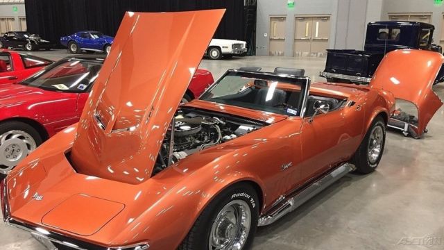 1968 chevrolet corvette stingray, 427ci v8, 4-speed manual, rwd, convertible