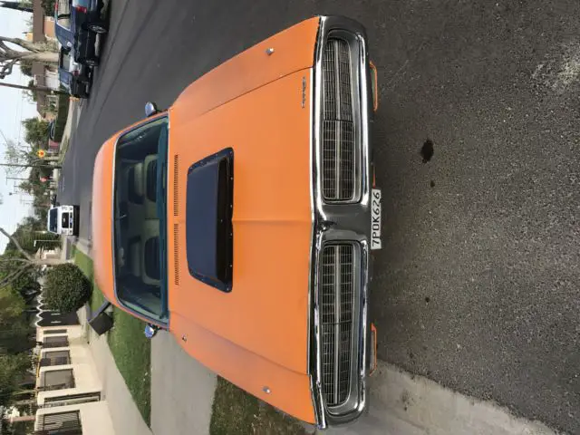 1972 dodge charger 318 v-8 orange over tan