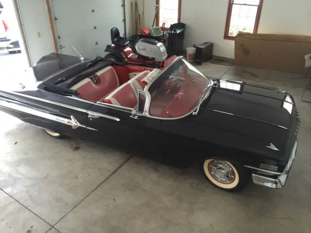 1960 chevrolet impala convertible tuxedo black fully restored full options orig