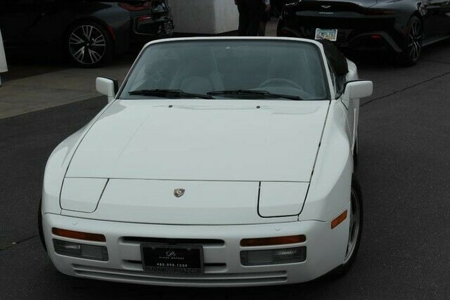 1990 porsche 944 s2 cabriolet. alpine white/black. 81k miles. clean car fax