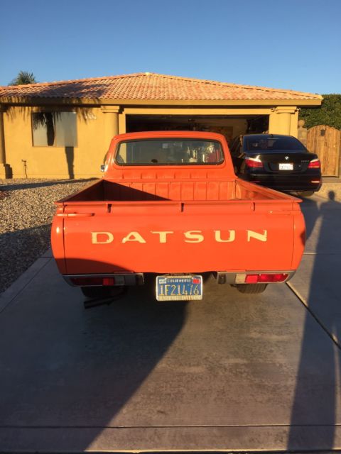 1977 datsun 620 truck/lil hustler/calif blue plate/zero rust