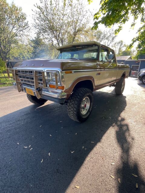 1978 ford f350 pickup brown 4wd manual xlt lariat