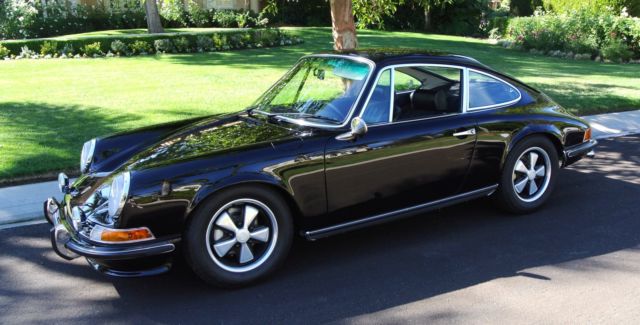 porsche 911s 1969 nut/bolt restoration 911 s rare special order black on black
